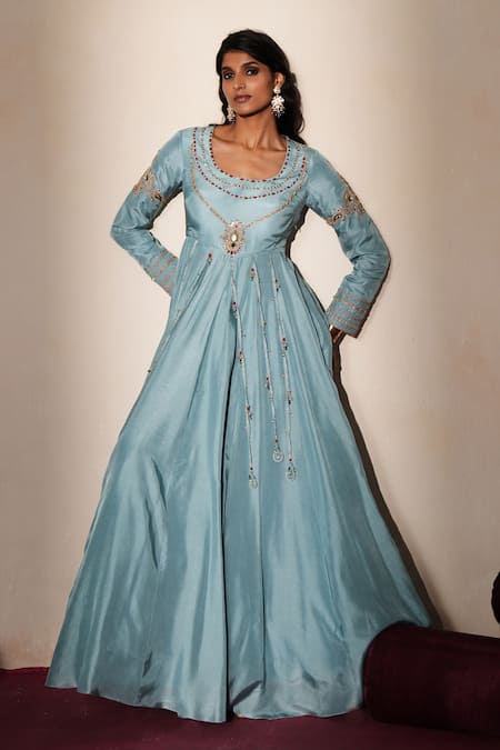 ISHA GUPTA TAYAL Surahi Embroidered Anarkali 