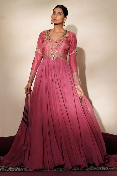 ISHA GUPTA TAYAL Rajvalli Embroidered Anarakali With Dupatta 
