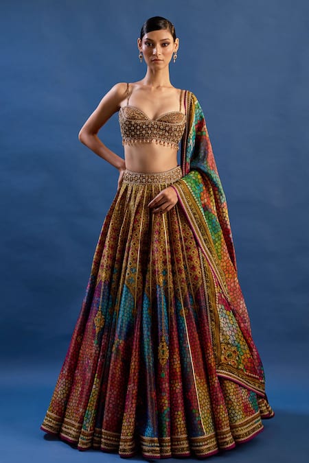 Cedar & Pine Paradisso Printed Lehenga Set 