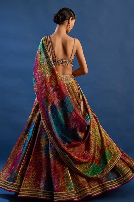 Cedar & Pine Paradisso Printed Lehenga Set 