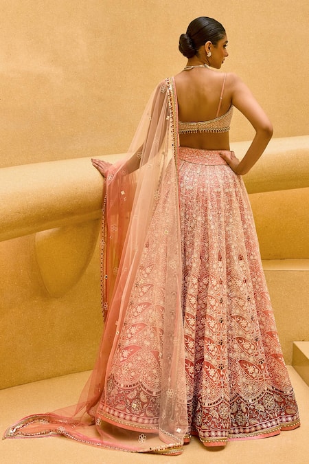 Cedar & Pine Nighat Embroidered Lehenga Blouse Set 