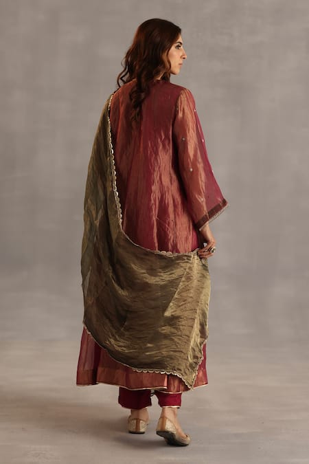 Begum Navratna Embroidered Anarkali Set 