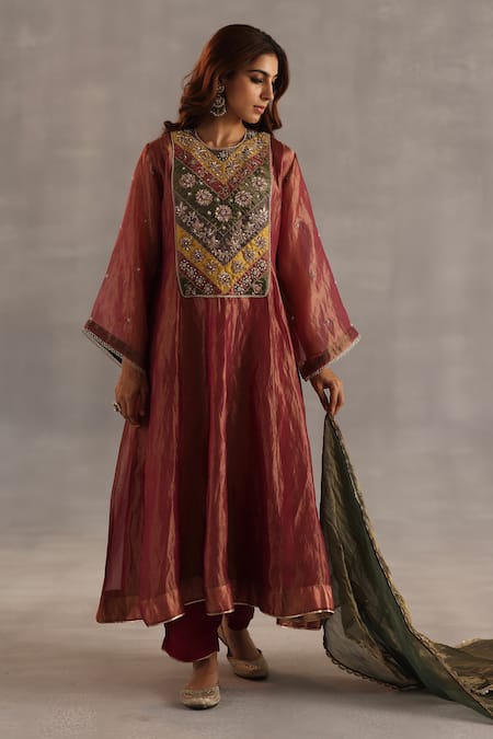 Begum Navratna Embroidered Anarkali Set 