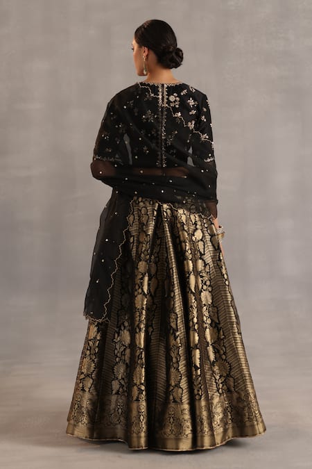 Begum Malhar Floral Woven Lehenga Set 