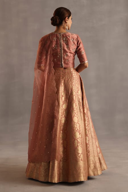 Begum Malhar Floral Woven Lehenga Set 