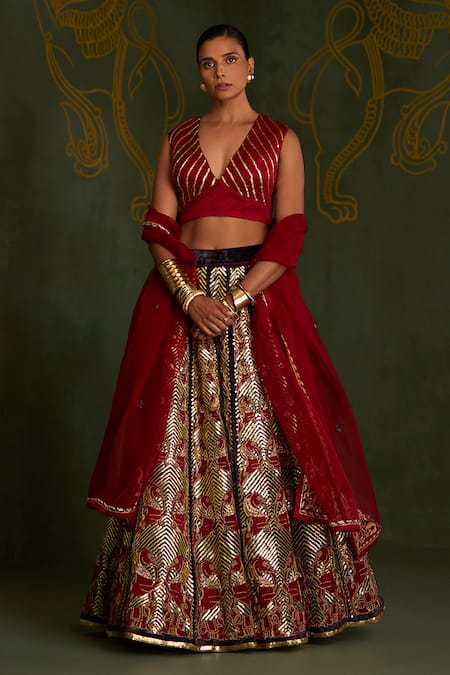 Sitaraa Trinetra Pattern Lehenga Set