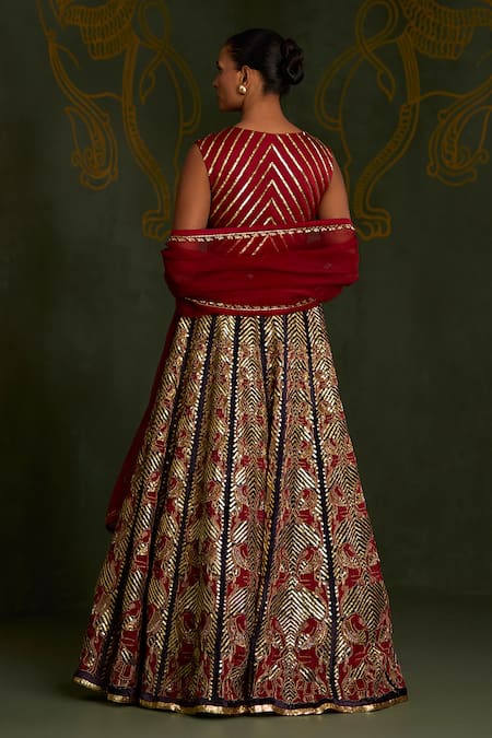 Sitaraa Trinetra Pattern Lehenga Set