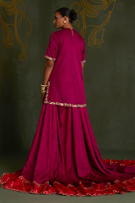 Sitaraa Aranya High-Low Lehenga & Blouse Set