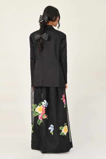 Payal Pratap Gertrude Digital Embroidered Skirt 