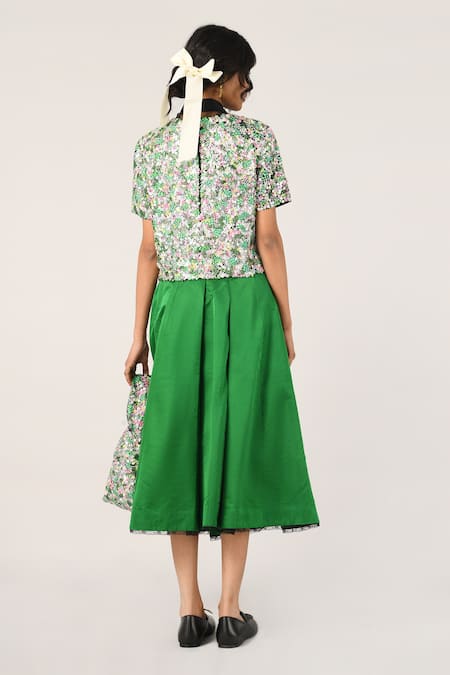 Payal Pratap Rubiginosa Pleated Skirt 