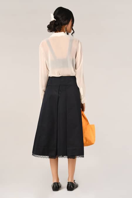 Payal Pratap Rubiginosa Pleated Skirt 