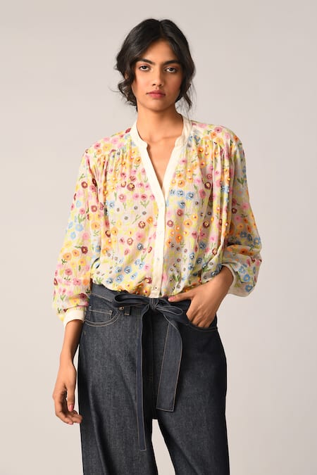 Payal Pratap Woodsii Floral Pattern Shirt 