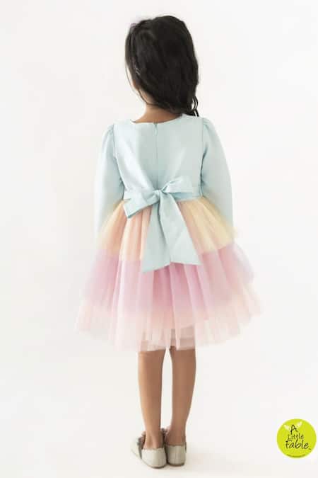 A Little Fable Rainbow Sequin Dress 