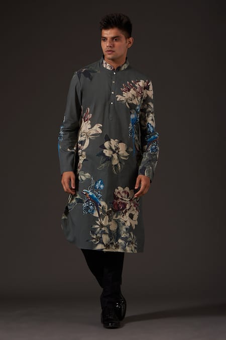 Balance By Rohit Bal Floral Digital Print Kurta Set 