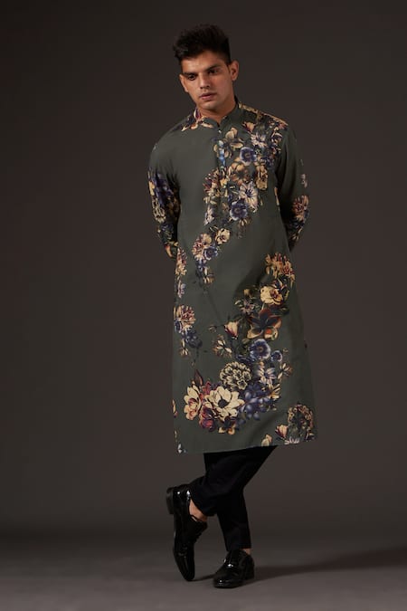 Balance By Rohit Bal Floral Digital Print Kurta Set 