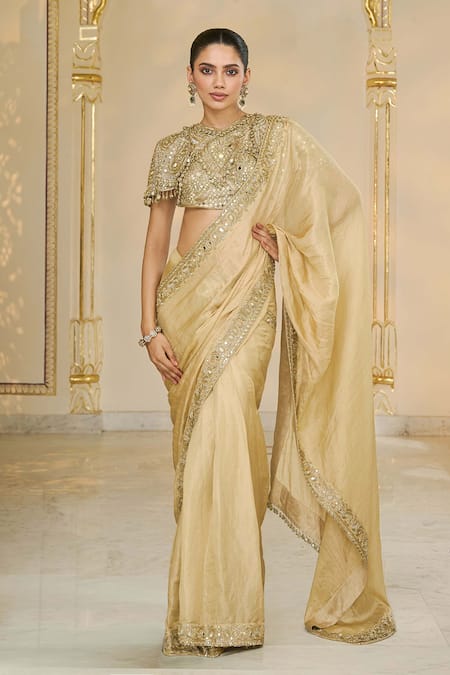 Arpita Mehta Tissue Saree & Hand Embroidered Blouse 