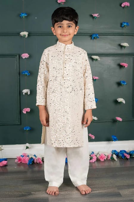 Shruti Jalan Mirror Embroidered Kurta & Salwar Set 