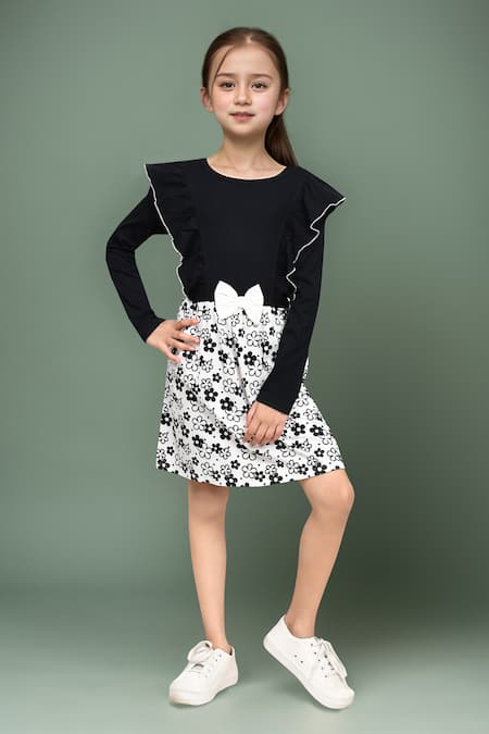 Petite Pomme Full Sleeve Floral Printed Dress 