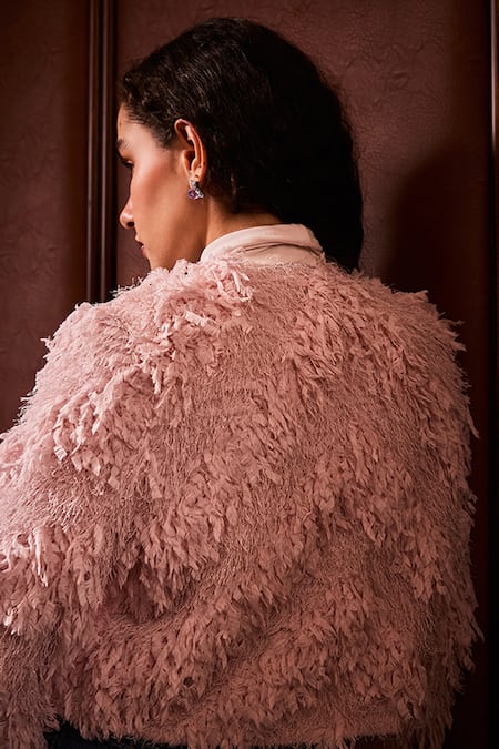 Label Deepika Nagpal Layla Faux Fur Jacket 