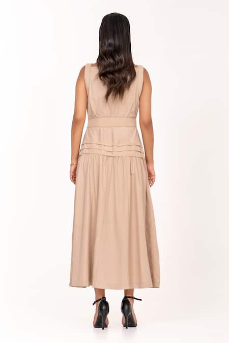 K-Anshika Tiered Maxi Dress With Belt 