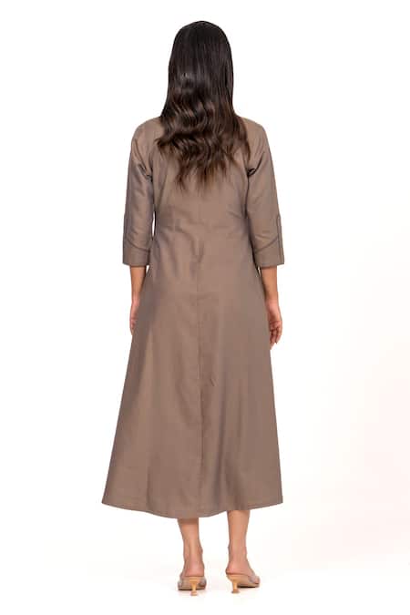 K-Anshika Collared Midi Dress 