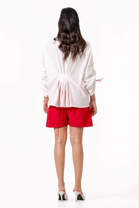 K-Anshika Resham Embroidered Shirt With Shorts 