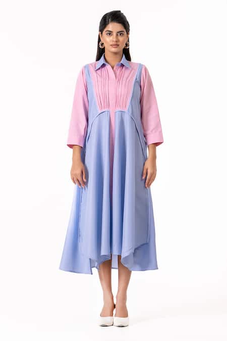 K-Anshika Striped Midi Dress  