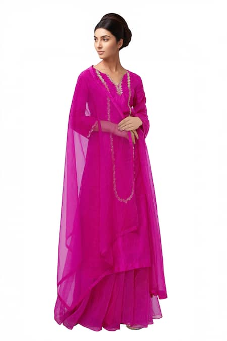 Neha Khullar Embroidered Kurta Palazzo Set 