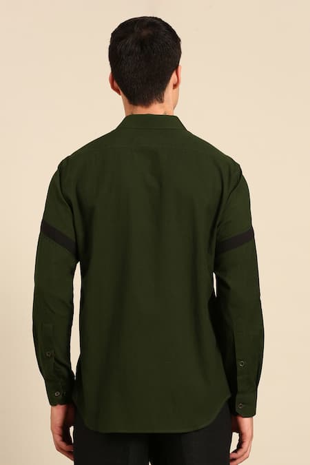 Mayank Modi - Men Color Block Shirt 