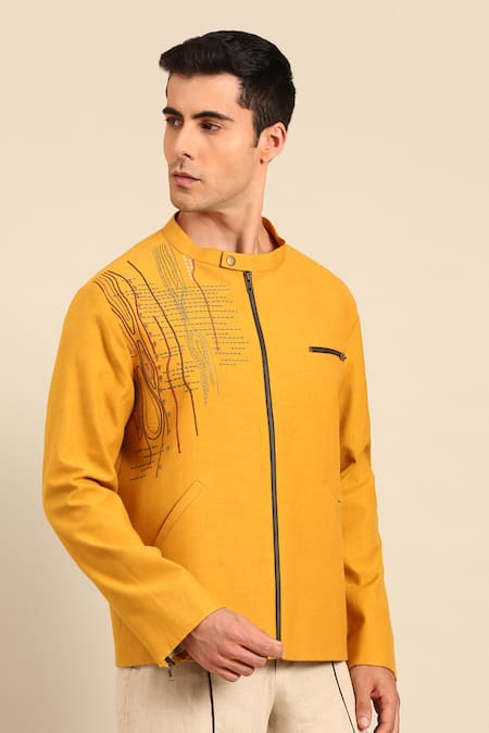 Mayank Modi - Men Embroidered Jacket 