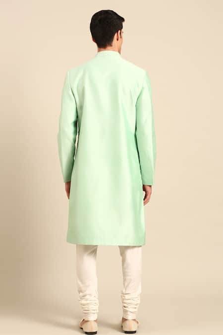 Mayank Modi - Men Embroidered Sherwani & Churidar Set 