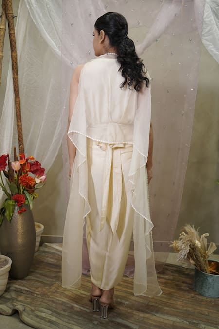 Vedangi Agarwal Cowl Top Skirt Set  