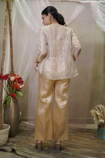 Vedangi Agarwal Brocade Jacket & Pant Set 