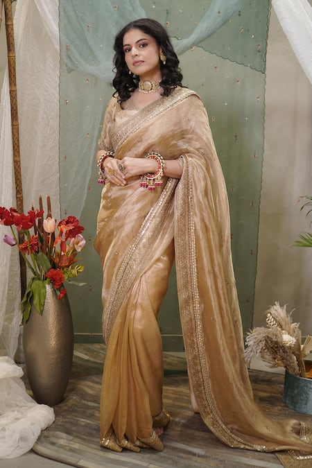 Vedangi Agarwal Brocade & Tissue Saree With Blouse 