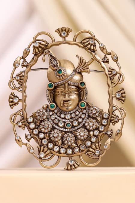 Cosa Nostraa Regal Shrinathji Brooch 