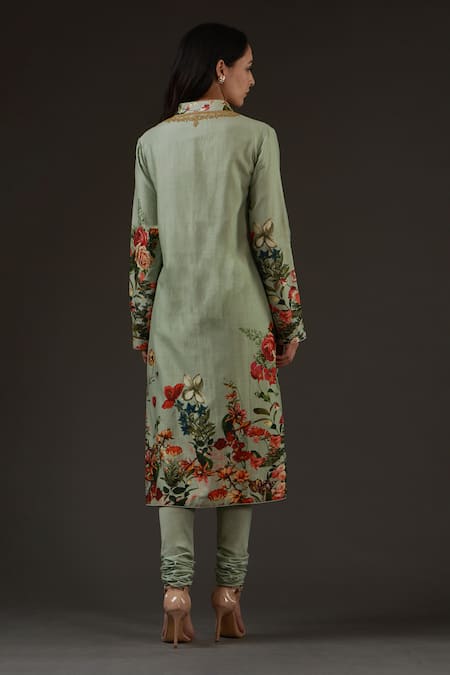 Balance By Rohit Bal Printed & Embroidered Kurta Set 