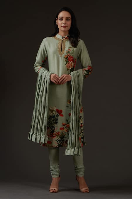 Balance By Rohit Bal Printed & Embroidered Kurta Set 