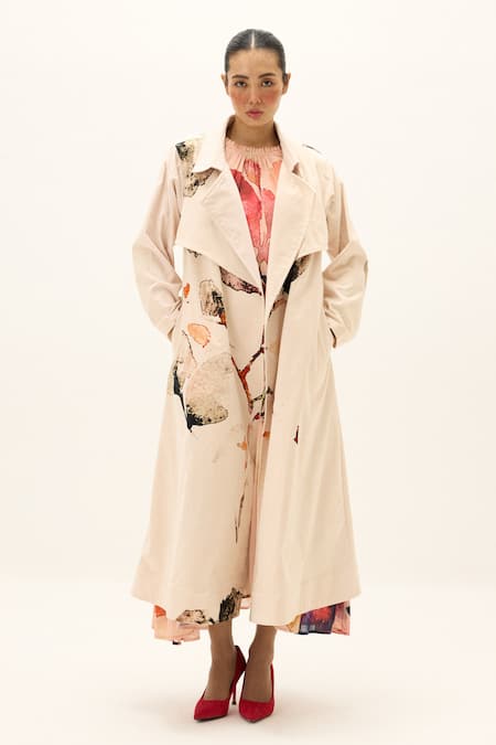 Kharakapas Clay Echo Trench Coat 