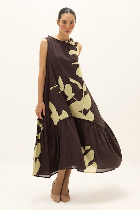 Kharakapas Bison Printed Dress 
