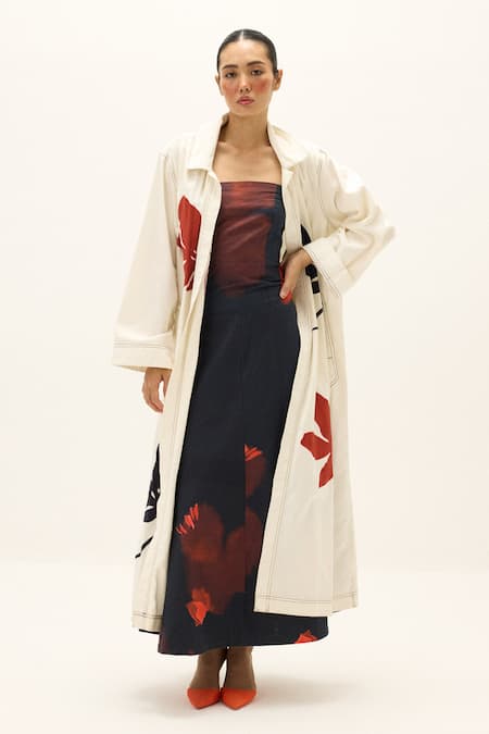 Kharakapas Moriri Dreams Cotton Trench Coat 
