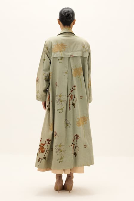 Kharakapas Chateau Cotton Trench Coat 