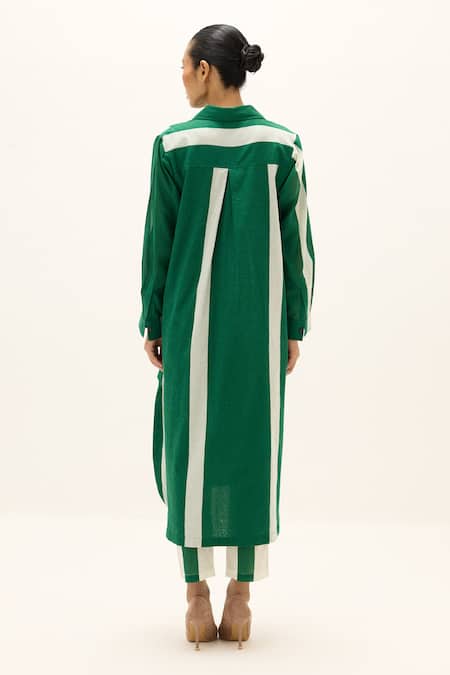 Kharakapas Stream Lines Print Kurta & Pant Set 