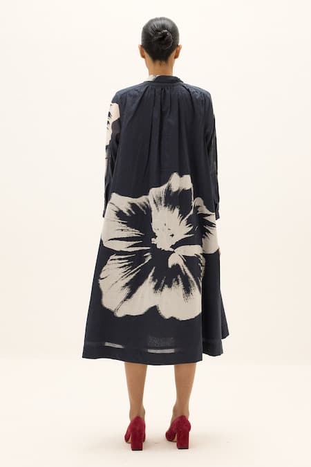 Kharakapas Lioris Printed Shirt Dress 