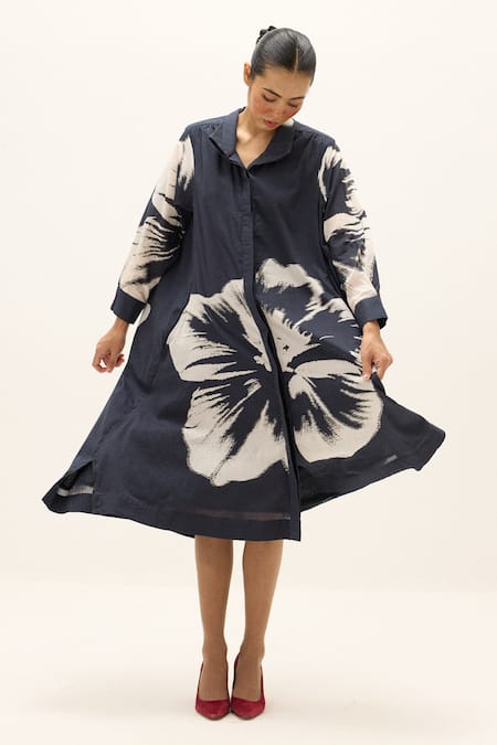 Kharakapas Lioris Printed Shirt Dress 