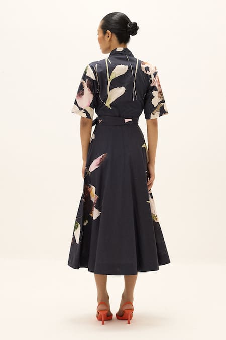 Kharakapas Kuro Printed Wrap Dress 