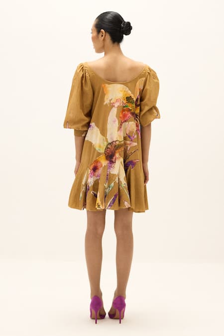 Kharakapas Oakwood Printed Dress 