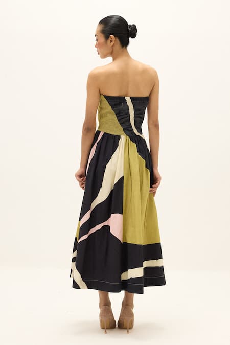 Kharakapas Prism Printed Dress 