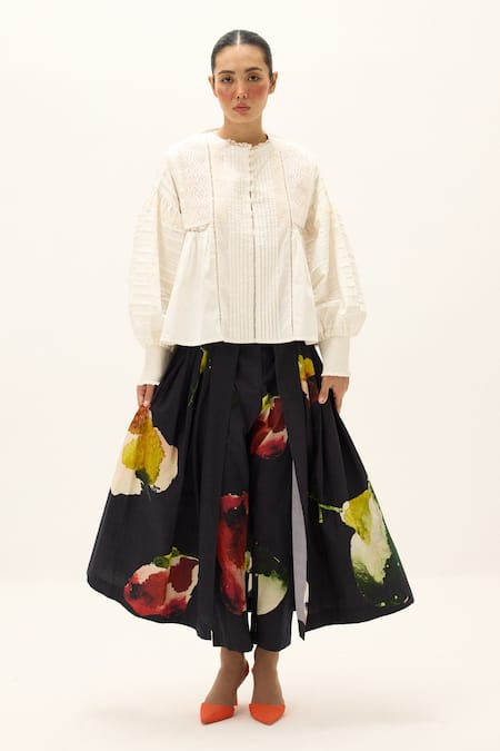 Kharakapas_Multi Color Cotton Noira Printed Pant _at_Aza_Fashions