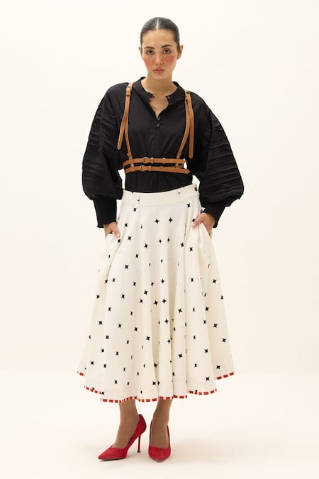 Kharakapas Mistwalk Printed Skirt 