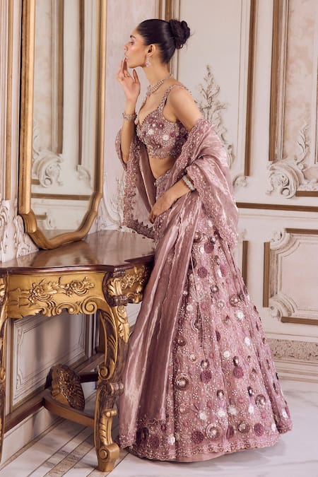 Label Sanya Gulati Embroidered Bridal Lehenga Set 